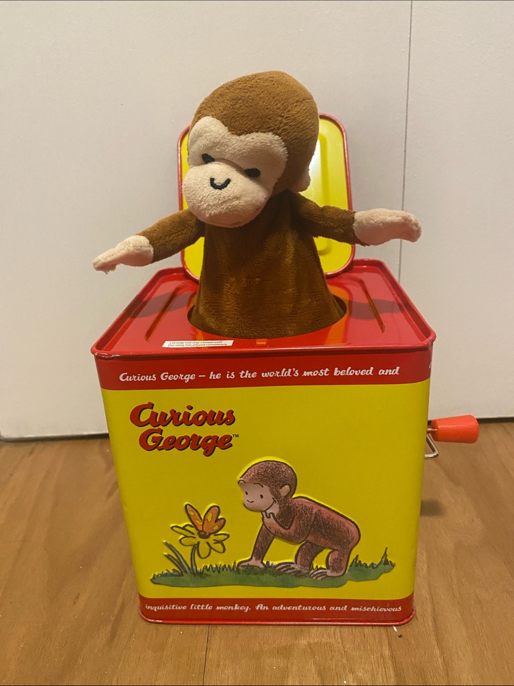 Curious George Jack-in-the-Box Wind Up Plush Toy